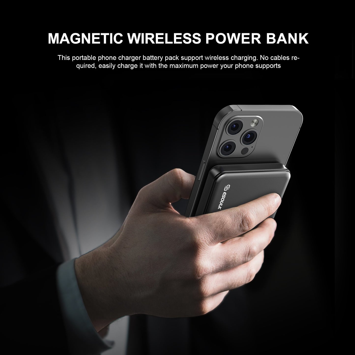 5000mAh 5W Magnetic Wireless Power Bank